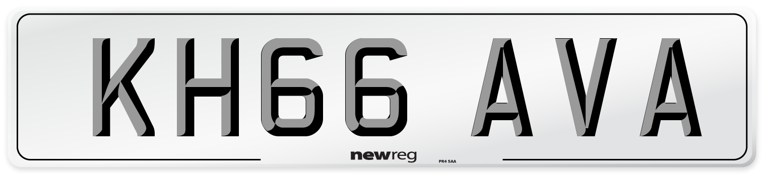 KH66 AVA Number Plate from New Reg